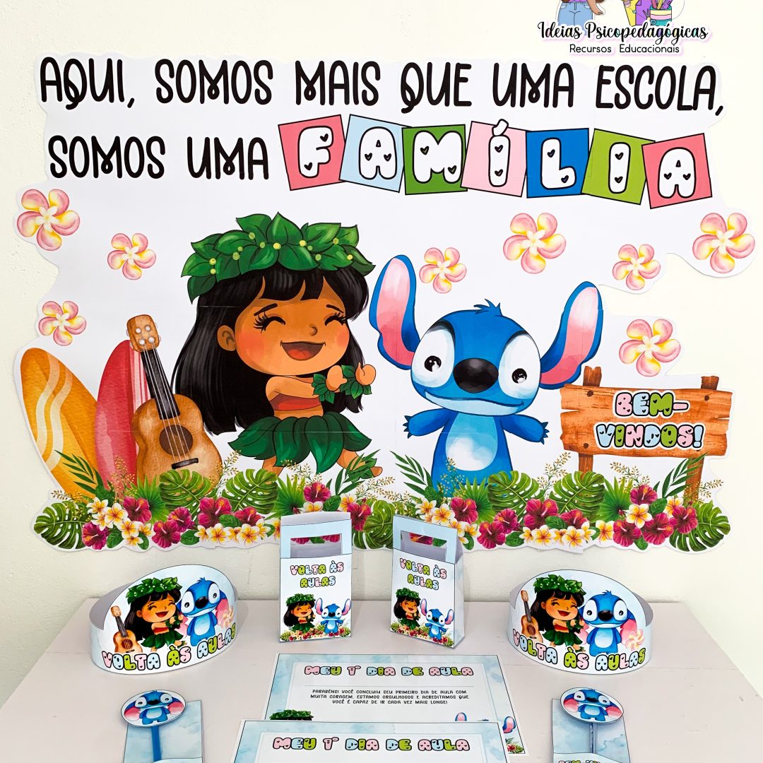 🌟 KIT VOLTA ÀS AULAS - TEMA STITCH! 🌟