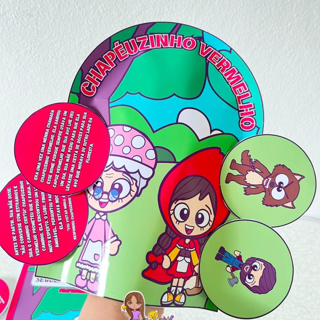 📖✨ História na Luva – “Chapeuzinho Vermelho” ✨📖