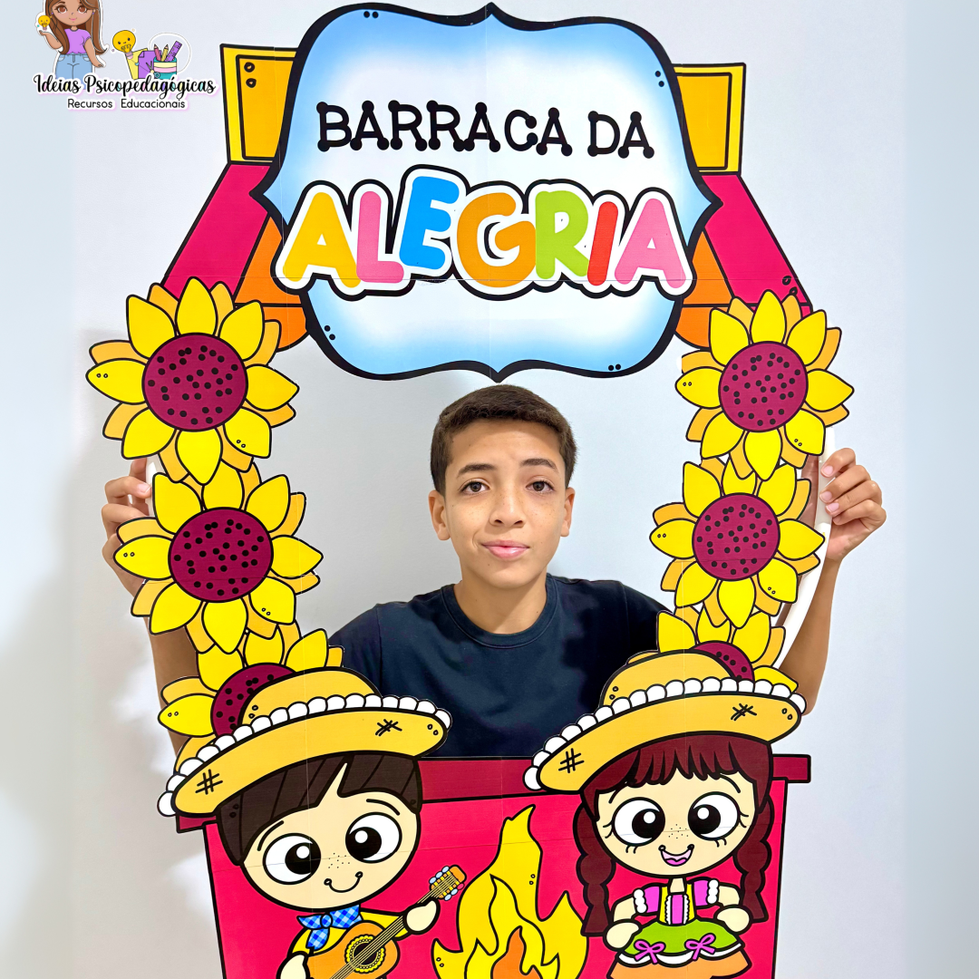 MOLDURA FESTA JUNINA: BARRACA DA ALEGRIA