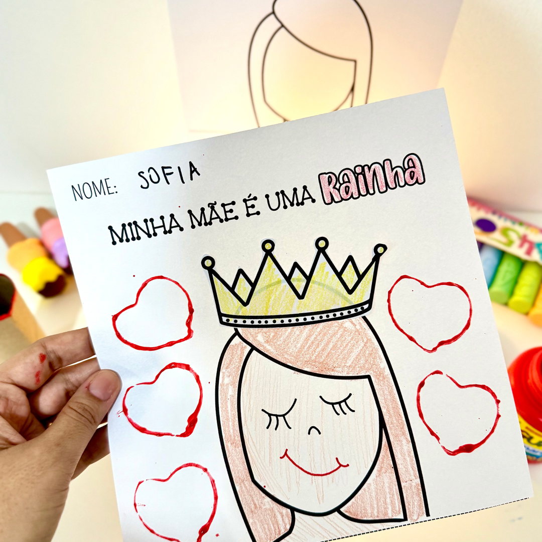 ❤️ Atividade de artes tema Dia das Mães ❤️