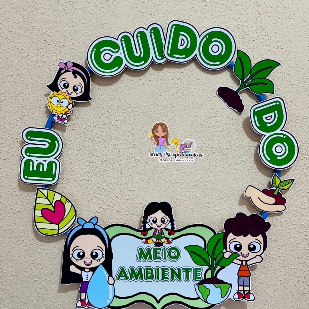 🌱 Bambolê "Eu Cuido do Meio Ambiente" 🌱