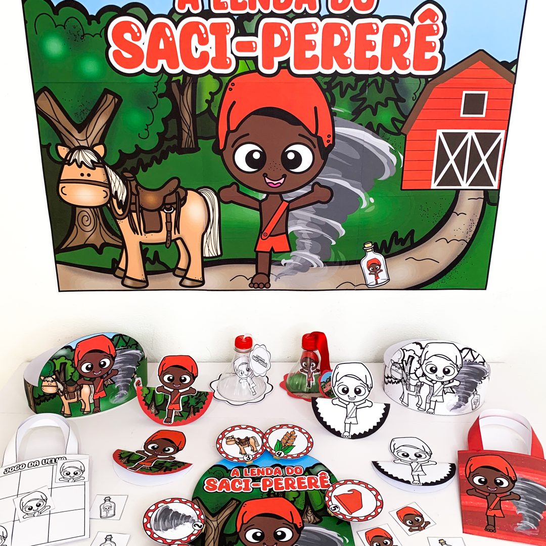 Kit Lenda do Saci – Folclore Brasileiro