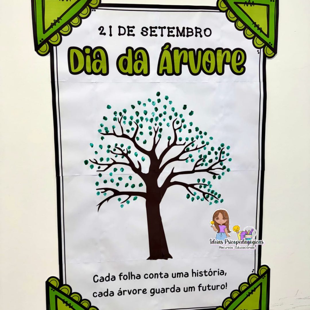 🌳 Cartaz Colaborativo Dia da Árvore 🌳
