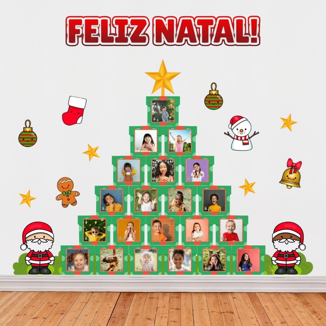 PAINEL DE PAREDE – ÁRVORE DE NATAL COM FOTOS
