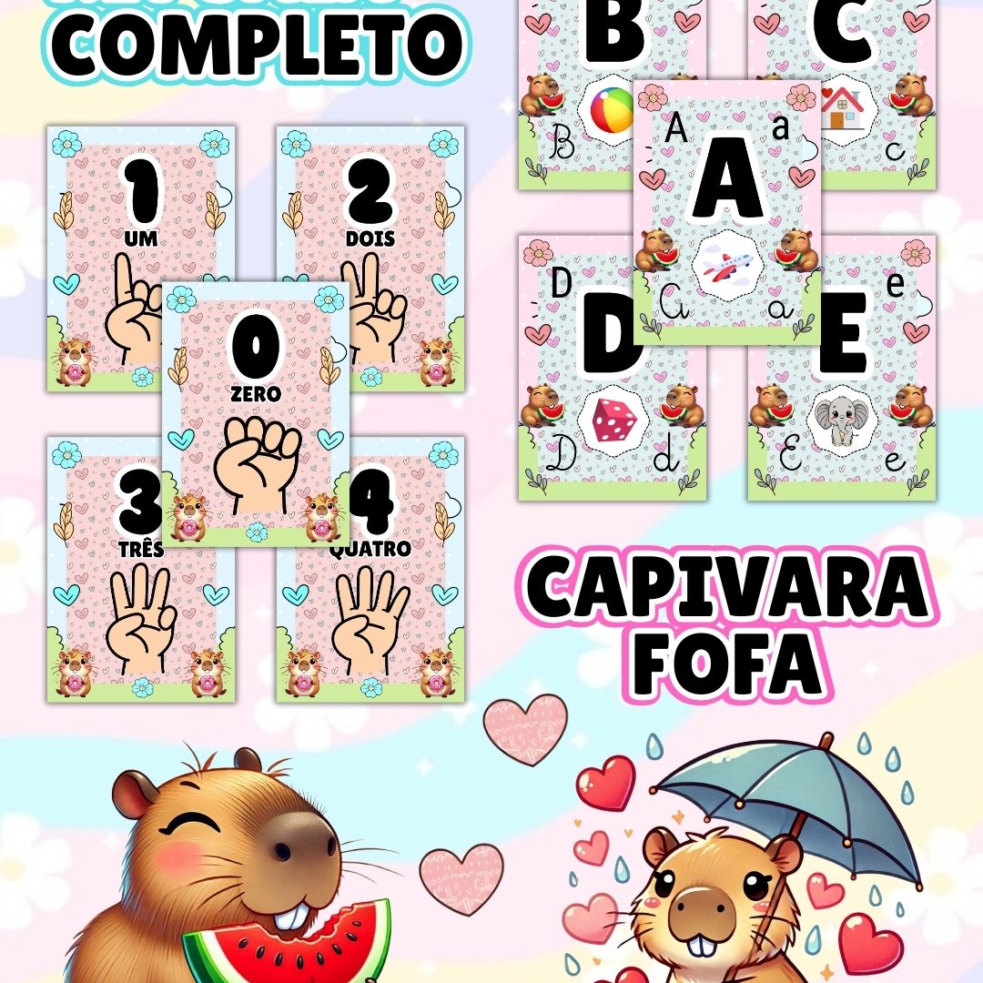 ✨ KIT SALA CAPIVARA - 01✨