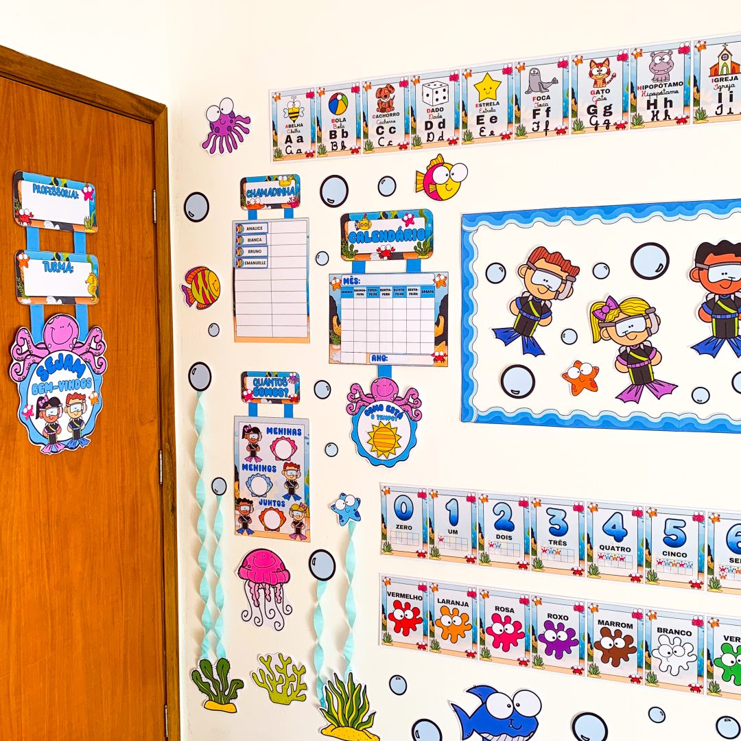 KIT SALA DE AULA- FUNDO DO MAR