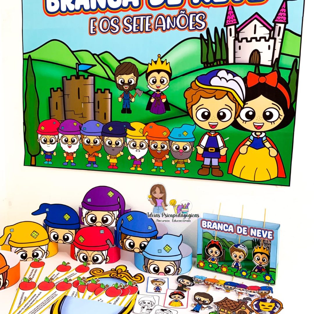 KIT CLÁSSICOS INFANTIS  - BRANCA DE NEVE E OS SETE ANÕES