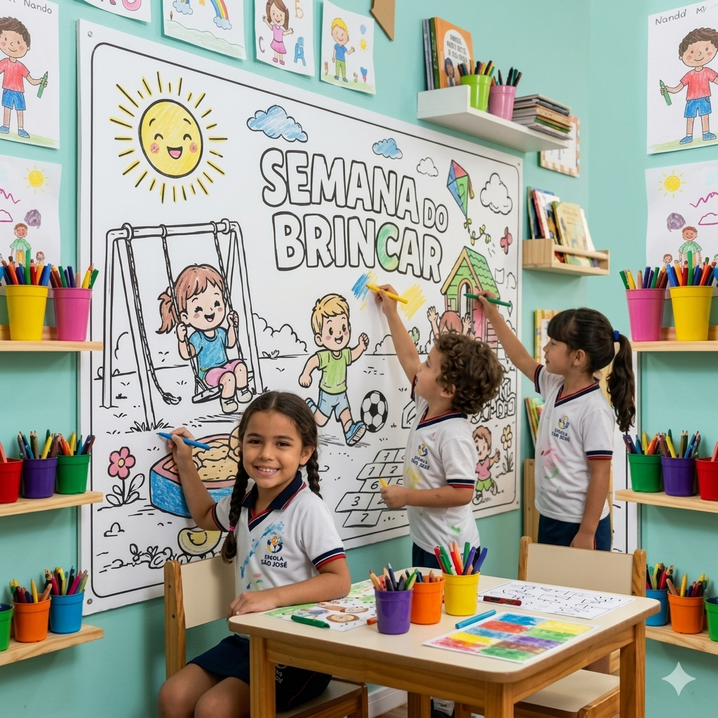 PAINEL COLORIR SEMANA DO BRINCAR