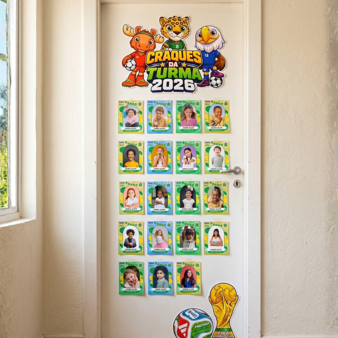 PAINEL DE PORTA “CRAQUES DA TURMA” - COPA DO MUNDO