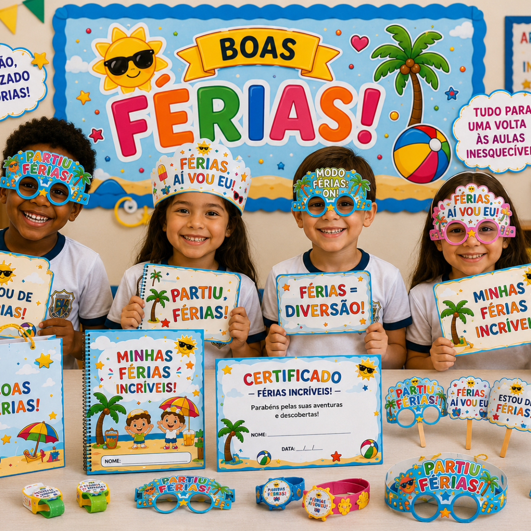 KIT ESTOU DE FÉRIAS