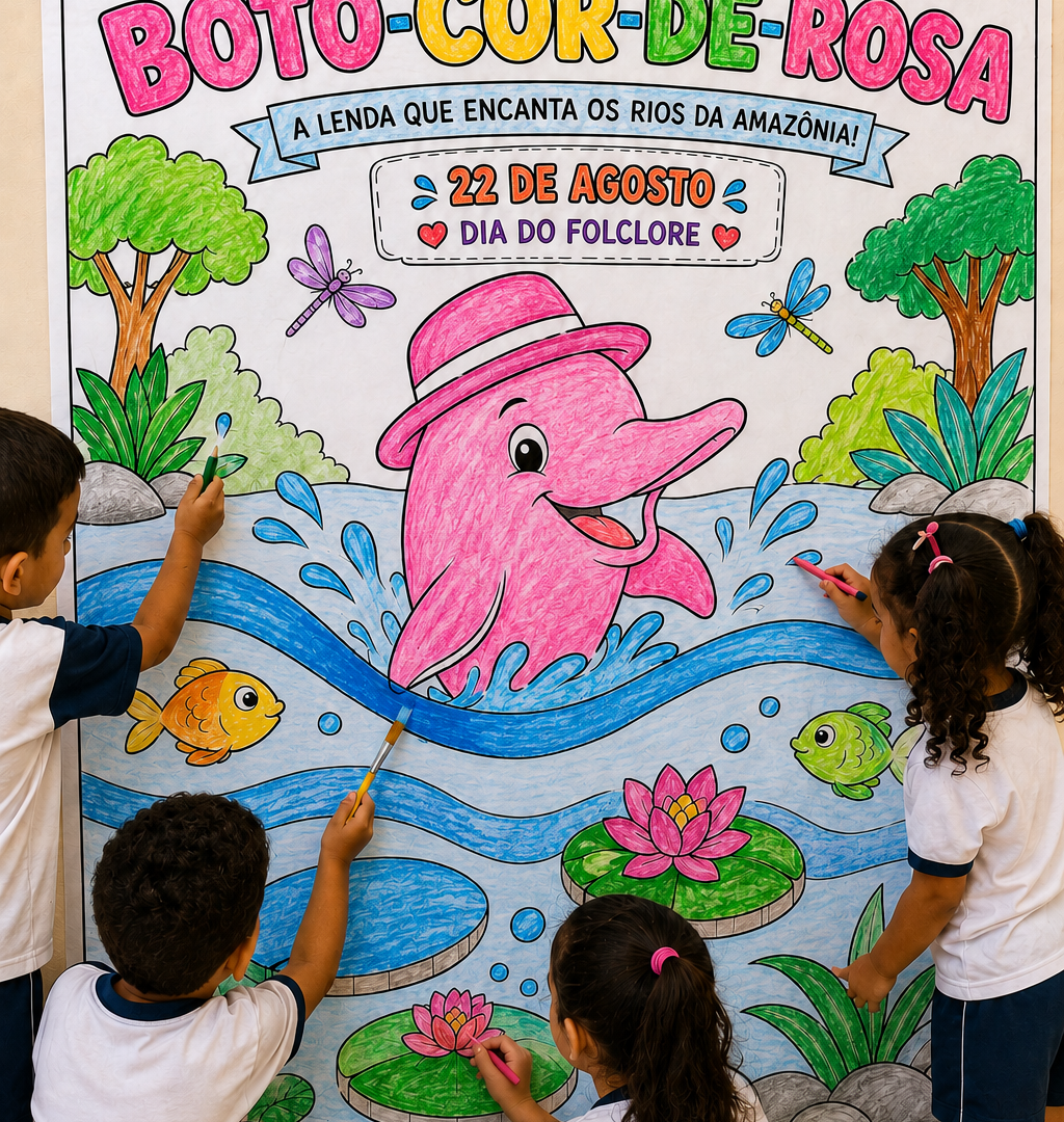 BOTO COR-DE-ROSA PAINEL INTERATIVO